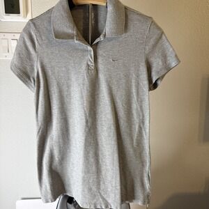 Nike The Athletic Dept Women's Polo Shirt Gray Size XL
